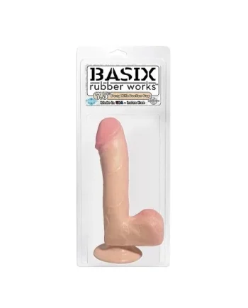 BASIX RUBBER WORKS 7.5IN DONG W/ SUCTION CUP
