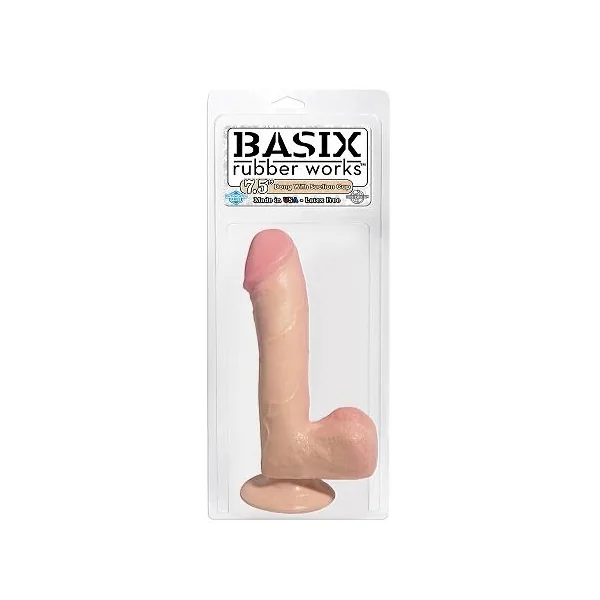 BASIX RUBBER WORKS 7.5IN DONG W/ SUCTION CUP