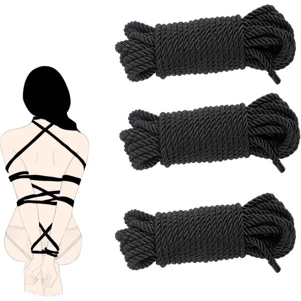 BDSM Bondage Rope Sex Restraints SM Starter Set 32 Feet/10m