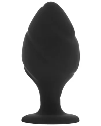 Beginner Anal Plug OHMAMA silicone Butt Plug Black size Small Sex Toy Male 2.3''