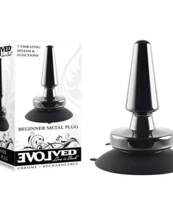 Beginner Metal Vibrating Anal Plug by Evolved