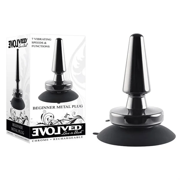 Beginner Metal Vibrating Anal Plug by Evolved