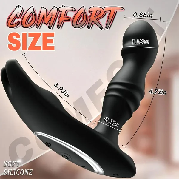 Bendable 180° Anal Vibrator Infinitely Variable 10 Vibrating Anal Butt Plug