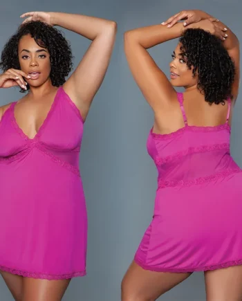 BeWicked Alexi Slip - Pink 3X