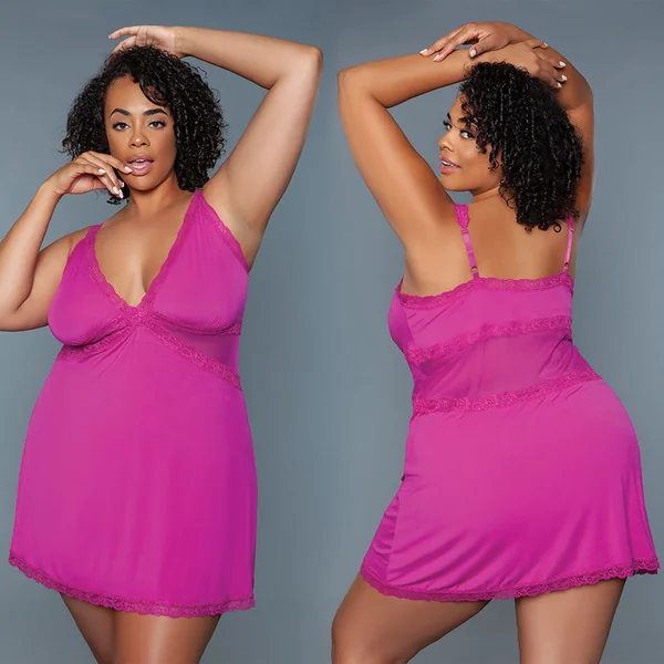 BeWicked Alexi Slip - Pink 3X