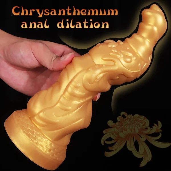 Big Giant Monster Dildo - Golden Dragondildo Alien Sex Toys for Women Masturbation