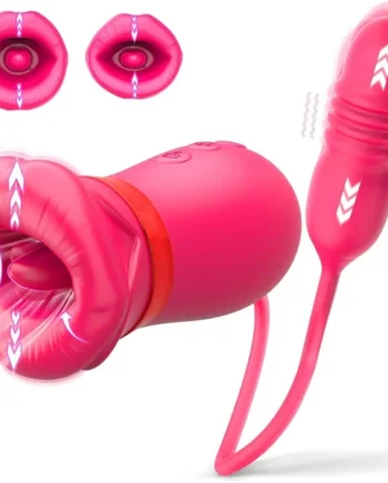 Big Mouth 5 In 1 Mouth Suction Clitoris Thrusting G-spot Vibrator