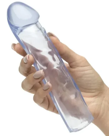 Big Warhead Penis Sleeve 8 Inch Clear