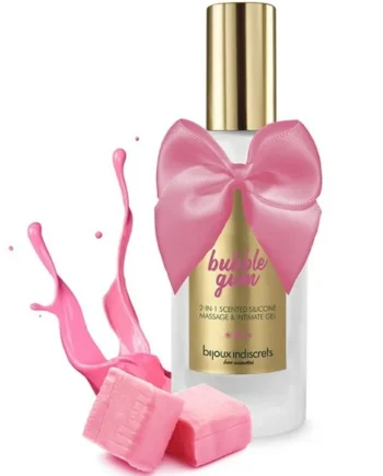 BIJOUX - BUBBLE GUM GEL 2 IN 1 SILICONE STRAWBERRY GUM 100 ML