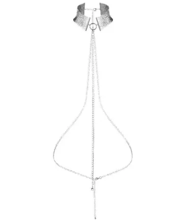 BIJOUX - DÉSIR MÉTALLIQUE SILVER METALLIC NECKLACE