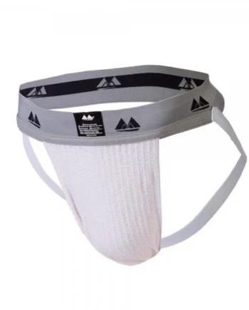 Bike Jockstrap White with 2 Inch Band
