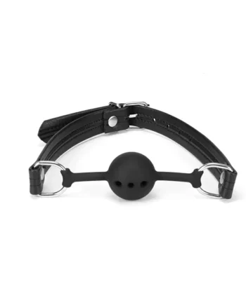 Black Bond Collection Silicone Ball Gag