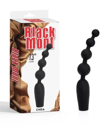 Black Mont Vibrating Anal Bumpy Bead