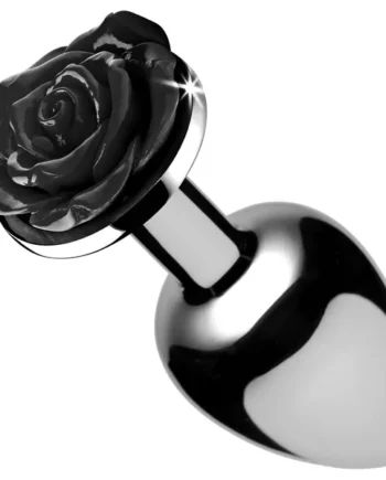 Black Rose Anal Plug - Small