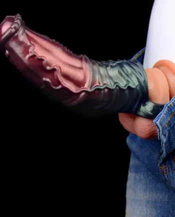 Black Samurai Cock Sleeve Sheath - Fantasy Silicone Penissleeve Extender Sex Toys for Men