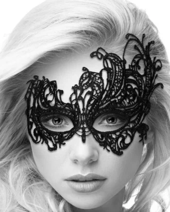 Black & White Royal Lace Eye Mask