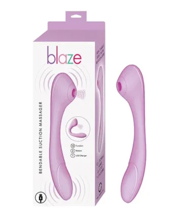 Blaze Bendable Suction Massager – Lavender