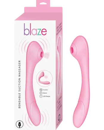 BLAZE BENDABLE SUCTION MASSAGER PINK