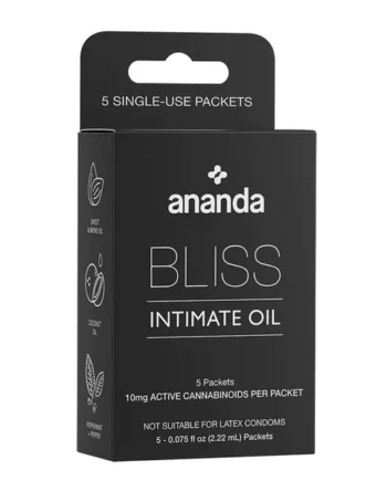 Bliss Intimate Oil CBD Infused Individual Use 10mg Pack – 5 Packs Per Box