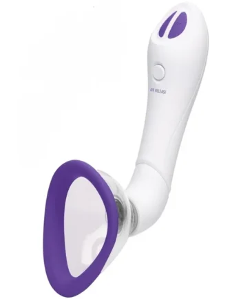Bloom Intimate Silicone Rechargeable Body Pump – Purple/White