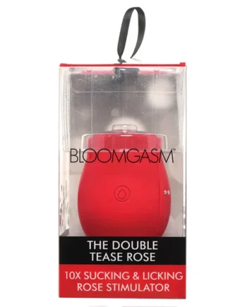 Bloomgasm The Double Tease Rose 10X Sucking & Licking Rose Stimulator
