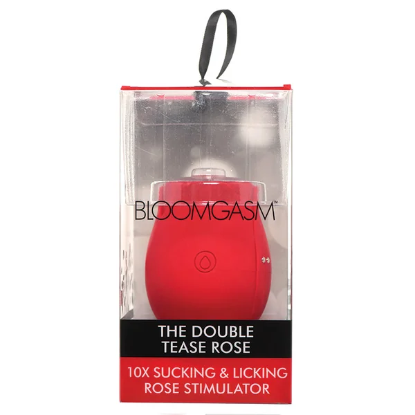 Bloomgasm The Double Tease Rose 10X Sucking & Licking Rose Stimulator