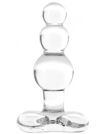 Blown Beaded Plug in Clear