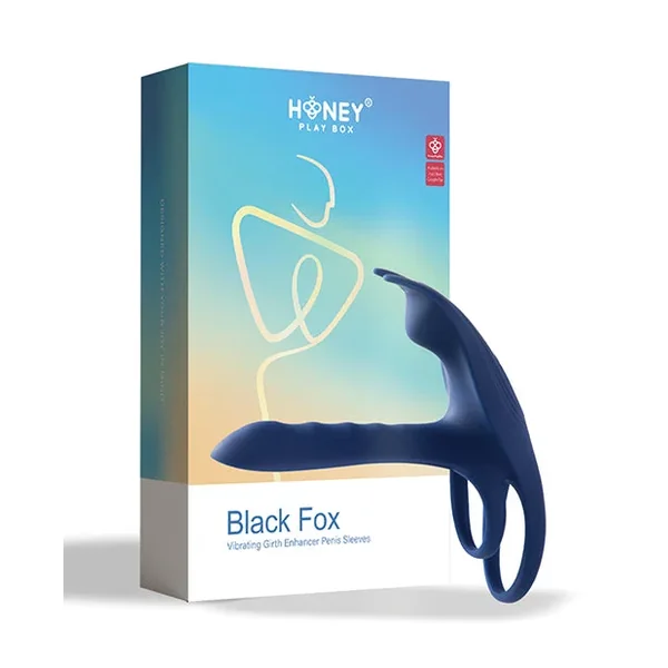 Blue Fox Vibrating Girth Enhancer Penis Sleeve – Blue