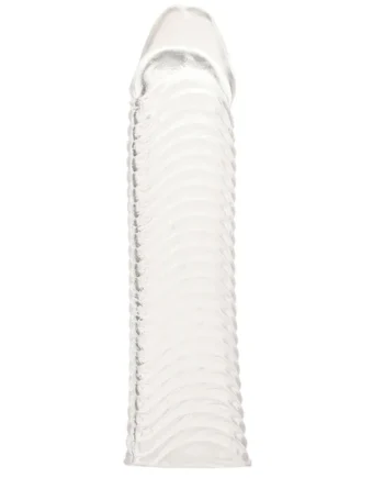 Blue Line 6.5 Inch Wavy Ribbed Penis Extension Sleeve