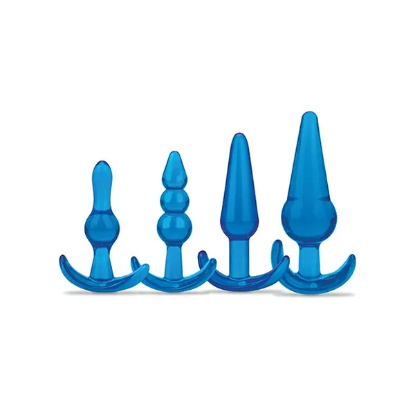 Blue Line C & B 4 pc Anal Training Set – Jelly Blue