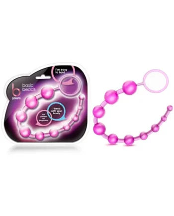 Blush B Yours Basic Beads 12.75 in. Pink