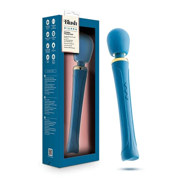 Blush Dianna Wand Massager – Teal