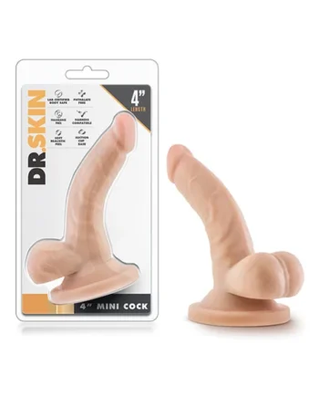Blush Dr. Skin 4" Mini Cock - Beige