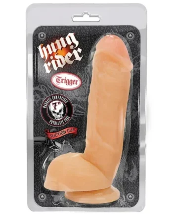 Blush Hung Rider Trigger 7″ Dildo w/Suction Cup – Flesh