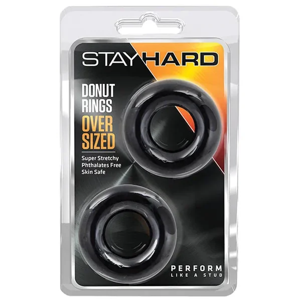 Blush Stay Hard Donut Rings – Oversized Pack of 2