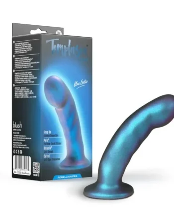 Blush Temptasia Blue Erotic Rebellion Peg Dildo