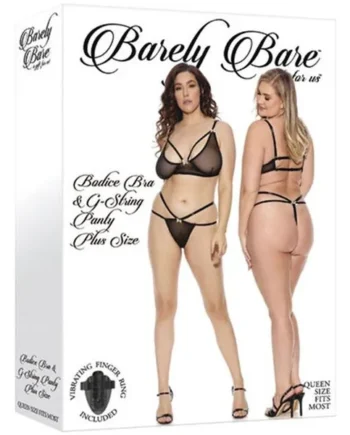 Bodice Bra & G String Panty by Barely Bare