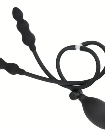 Body-Safe Silicone Inflatable Anal Plug With Quick Release Valve Butt Toy