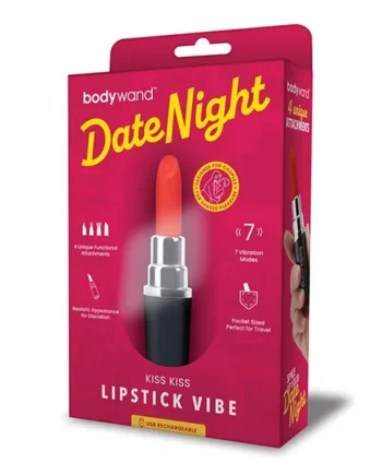 Bodywand Date Night Kiss Kiss Lipstick Vibe – Black/Red