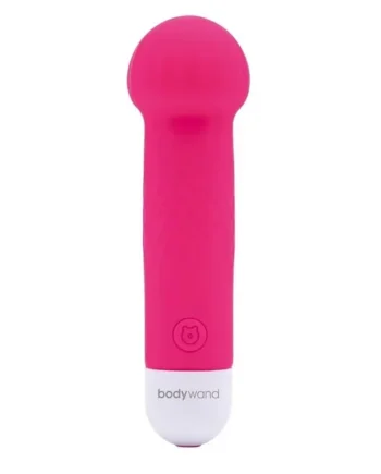 Bodywand Mini Pocket Wand Rechargeable Silicone Massager – Neon Pink