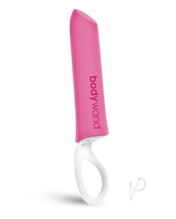 Bodywand Travel Friendly Rechargeable Silicone Lipstick Finger Sling Vibrator – Pink