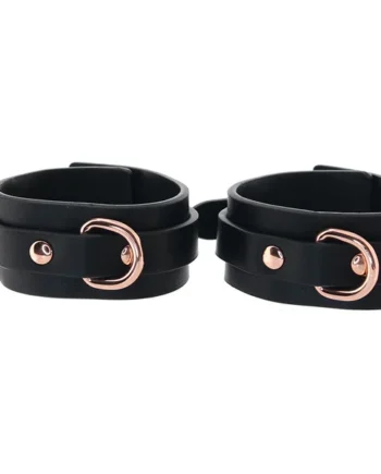 Bondage Couture Ankle Cuffs in Rose Gold