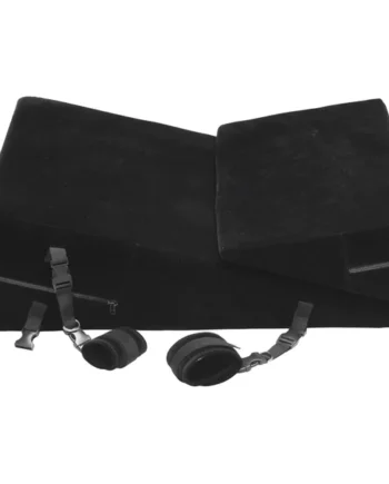 Bondage Cushion Set Bondage Foam Wedge Pillow Set - Black