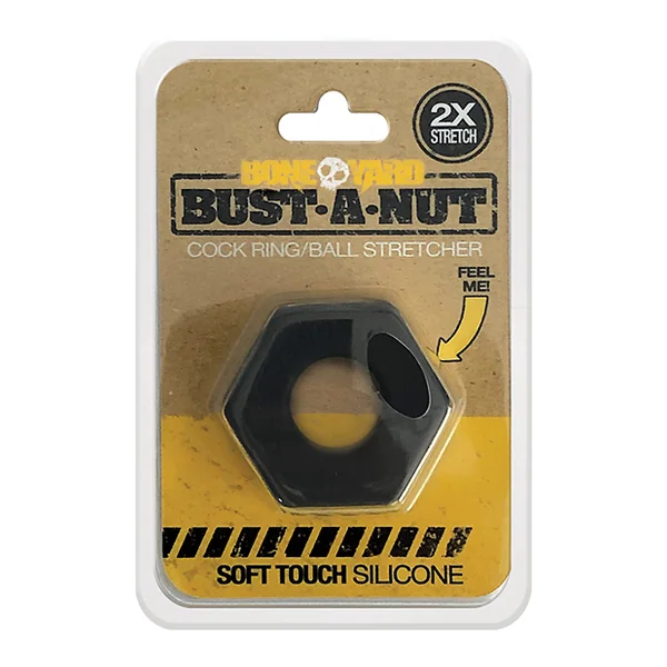 BONEYARD BUST A NUT COCK RING BLACK