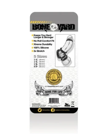 BONEYARD SILICONE RING 5PC KIT BLACK