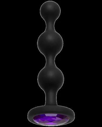 BOOTY BLING JEWELED WEARABLE SILICONE BEADS PURPLE