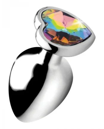 BOOTY SPARKS RAINBOW PRISM HEART ANAL PLUG LARGE