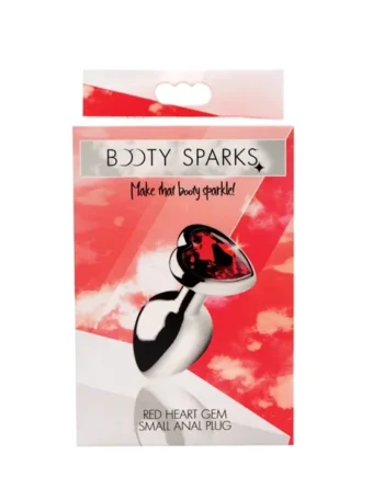 Booty Sparks Red Heart Gem Small Anal Plug