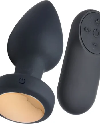 Booty Sparks Silicone 7 Mode Vibrating Butt Plug With LED Light Up Base & Remote - Large