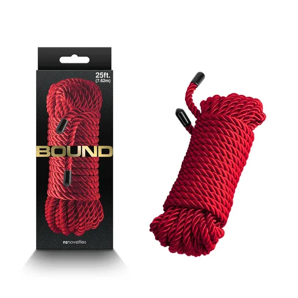 Bound Rope – Red Bondage Rope – 7.6 metre length – Fetish – NSN-1300-06